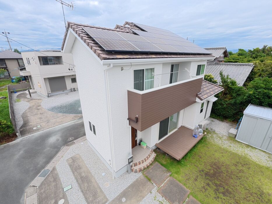 画像11001：浜松市中央区下石田町で外壁塗装（シリコン）・屋根カバー工法（IGスーパーガルテクト）で施工！