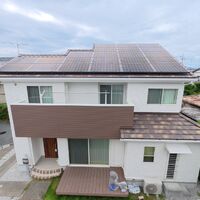 画像11004：浜松市中央区下石田町で外壁塗装（シリコン）・屋根カバー工法（IGスーパーガルテクト）で施工！