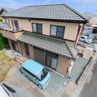 画像11020：浜松市中央区下石田町で外壁塗装（シリコン）・屋根カバー工法（IGスーパーガルテクト）で施工！