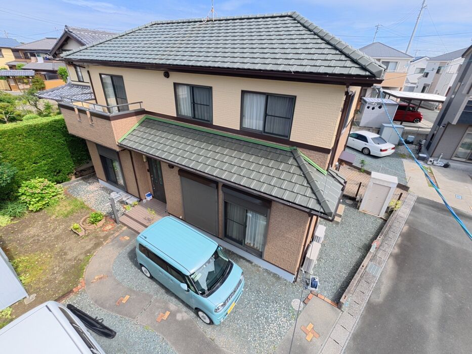 画像11020：浜松市中央区下石田町で外壁塗装（シリコン）・屋根カバー工法（IGスーパーガルテクト）で施工！