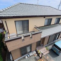 画像11021：浜松市中央区下石田町で外壁塗装（シリコン）・屋根カバー工法（IGスーパーガルテクト）で施工！