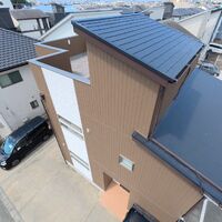 画像11040：浜松市中央区下石田町で外壁塗装（シリコン）・屋根カバー工法（IGスーパーガルテクト）で施工！