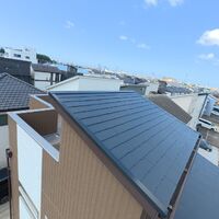 画像11042：浜松市中央区下石田町で外壁塗装（シリコン）・屋根カバー工法（IGスーパーガルテクト）で施工！