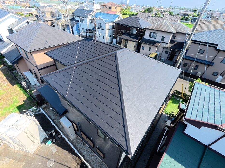 画像11110：浜松市中央区下石田町で外壁塗装（シリコン）・屋根カバー工法（IGスーパーガルテクト）で施工！