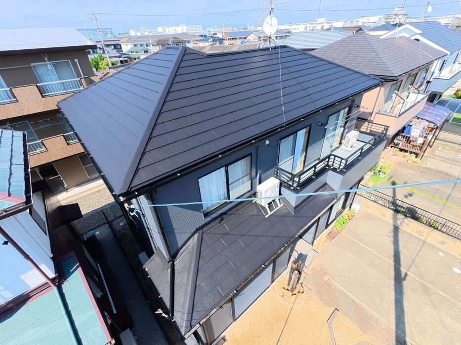 画像11115：浜松市中央区下石田町で外壁塗装（シリコン）・屋根カバー工法（IGスーパーガルテクト）で施工！