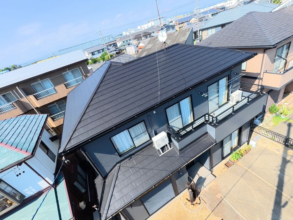 画像11117：浜松市中央区下石田町で外壁塗装（シリコン）・屋根カバー工法（IGスーパーガルテクト）で施工！