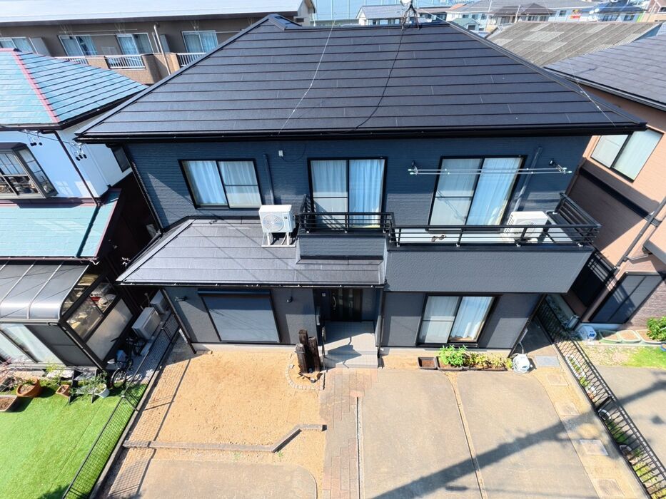 画像11118：浜松市中央区下石田町で外壁塗装（シリコン）・屋根カバー工法（IGスーパーガルテクト）で施工！