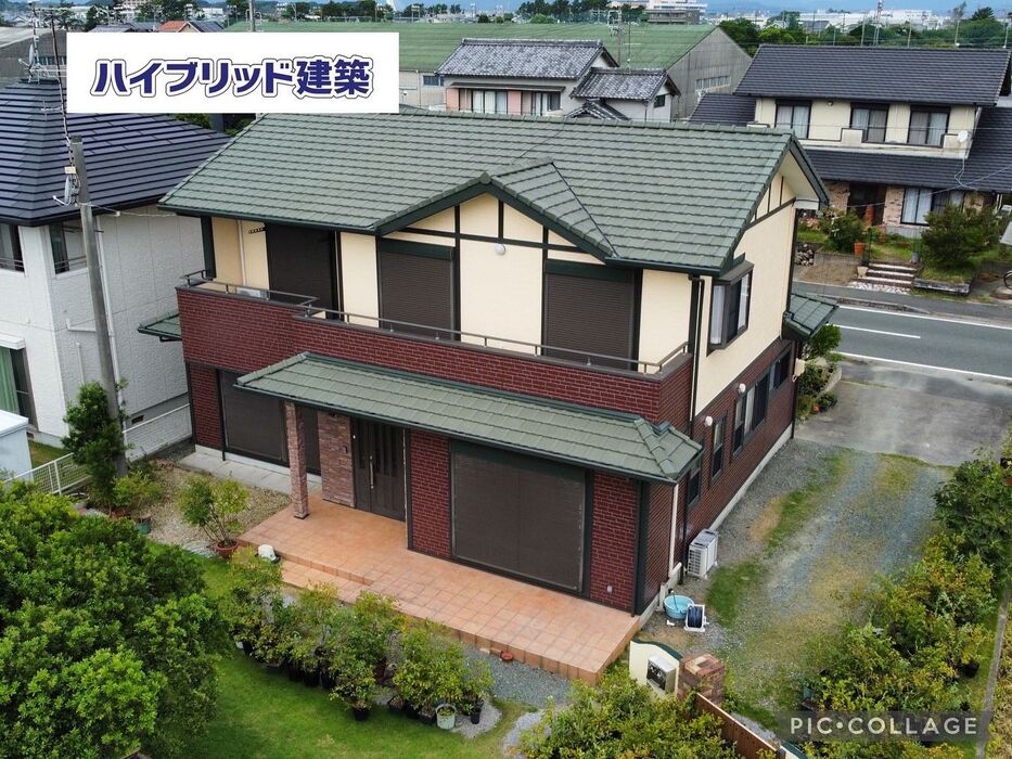 画像1355：浜松市中央区下石田町で外壁塗装（シリコン）・屋根カバー工法（IGスーパーガルテクト）で施工！