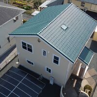 画像1364：浜松市中央区下石田町で外壁塗装（シリコン）・屋根カバー工法（IGスーパーガルテクト）で施工！