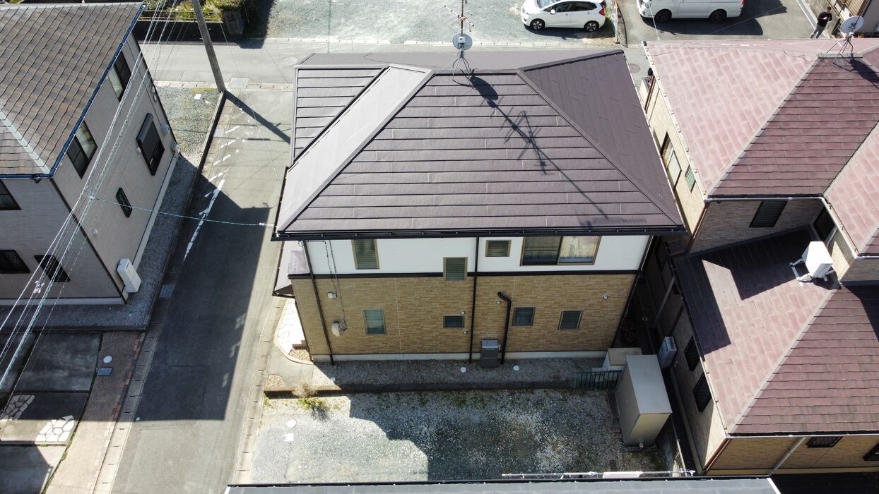 画像2935：浜松市中央区下石田町で外壁塗装（シリコン）・屋根カバー工法（IGスーパーガルテクト）で施工！