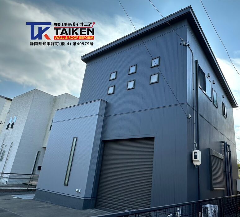 画像3692：浜松市中央区下石田町で外壁塗装（シリコン）・屋根カバー工法（IGスーパーガルテクト）で施工！