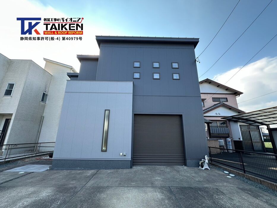 画像3693：浜松市中央区下石田町で外壁塗装（シリコン）・屋根カバー工法（IGスーパーガルテクト）で施工！