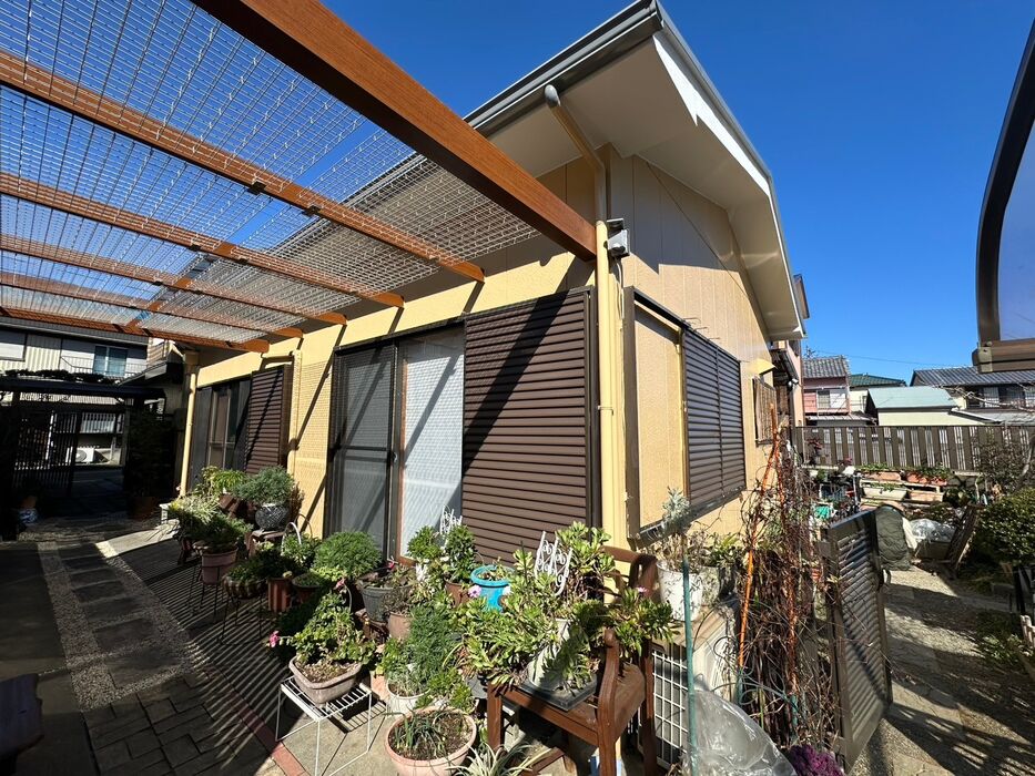 画像5795：浜松市中央区下石田町で外壁塗装（シリコン）・屋根カバー工法（IGスーパーガルテクト）で施工！