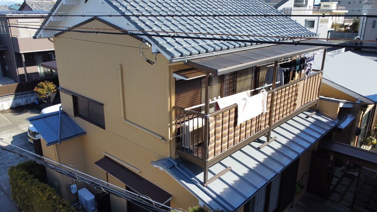 画像5798：浜松市中央区下石田町で外壁塗装（シリコン）・屋根カバー工法（IGスーパーガルテクト）で施工！
