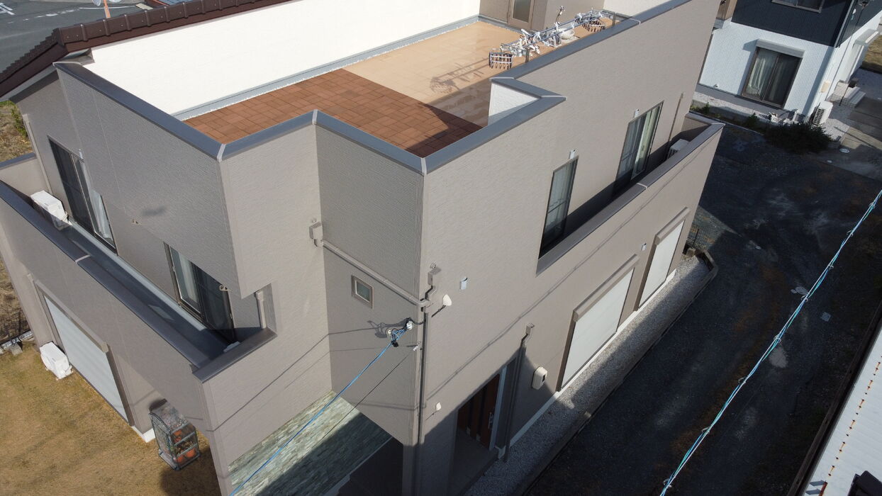 画像5805：浜松市中央区下石田町で外壁塗装（シリコン）・屋根カバー工法（IGスーパーガルテクト）で施工！
