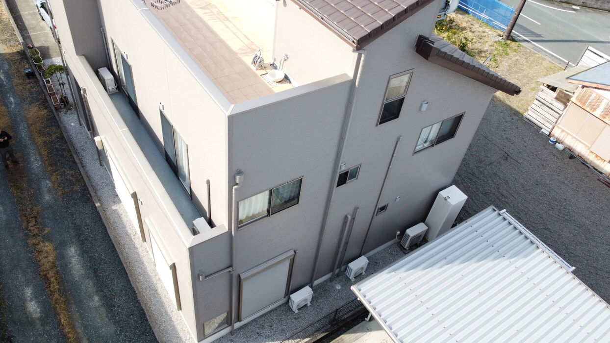 画像5806：浜松市中央区下石田町で外壁塗装（シリコン）・屋根カバー工法（IGスーパーガルテクト）で施工！