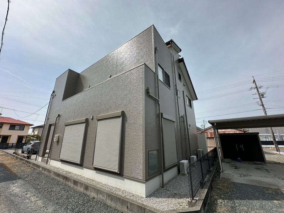 画像5812：浜松市中央区下石田町で外壁塗装（シリコン）・屋根カバー工法（IGスーパーガルテクト）で施工！