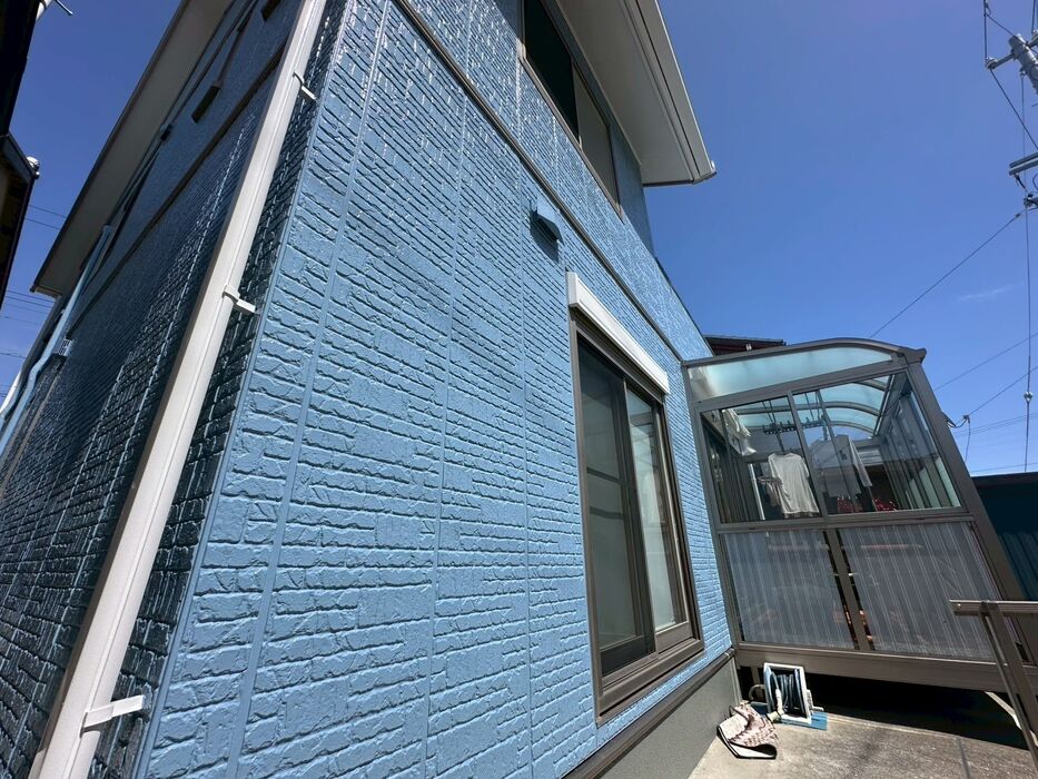 画像6136：浜松市中央区下石田町で外壁塗装（シリコン）・屋根カバー工法（IGスーパーガルテクト）で施工！