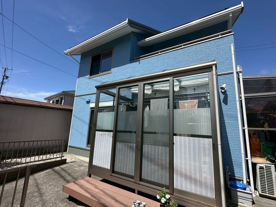 画像6137：浜松市中央区下石田町で外壁塗装（シリコン）・屋根カバー工法（IGスーパーガルテクト）で施工！