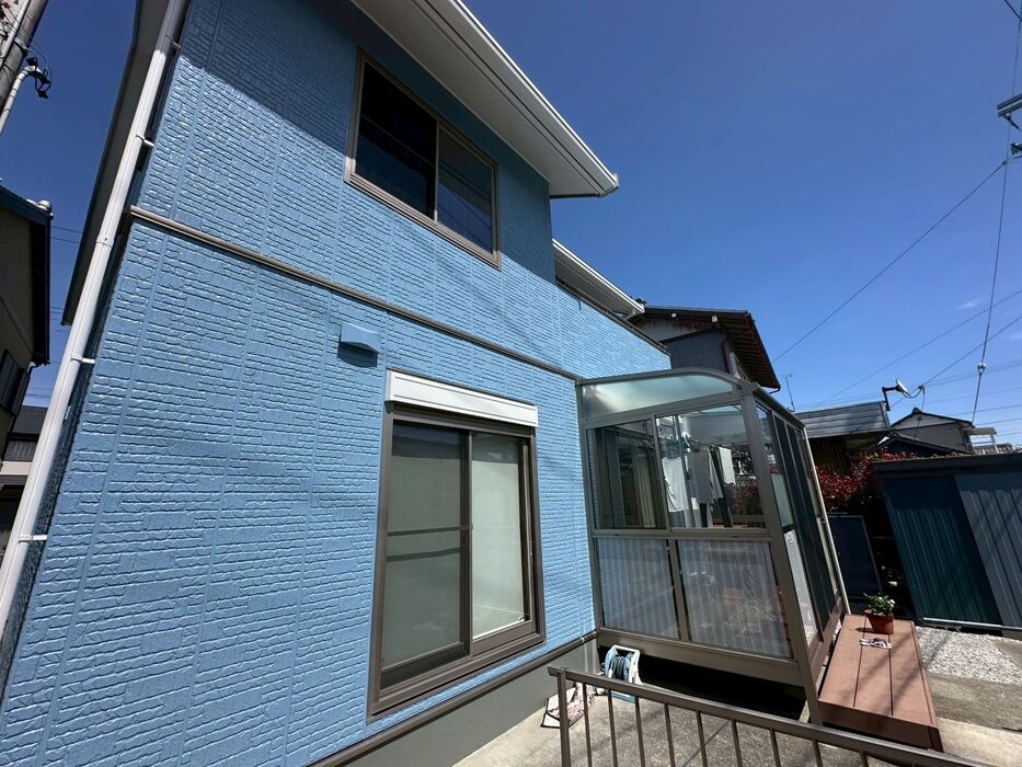 画像6138：浜松市中央区下石田町で外壁塗装（シリコン）・屋根カバー工法（IGスーパーガルテクト）で施工！