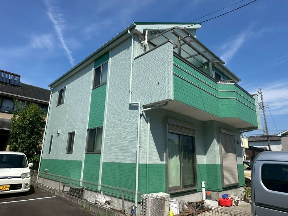 画像6522：浜松市中央区下石田町で外壁塗装（シリコン）・屋根カバー工法（IGスーパーガルテクト）で施工！