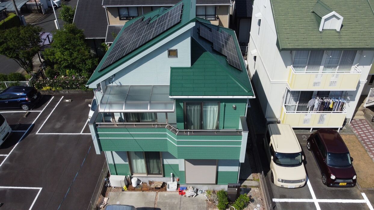 画像6526：浜松市中央区下石田町で外壁塗装（シリコン）・屋根カバー工法（IGスーパーガルテクト）で施工！