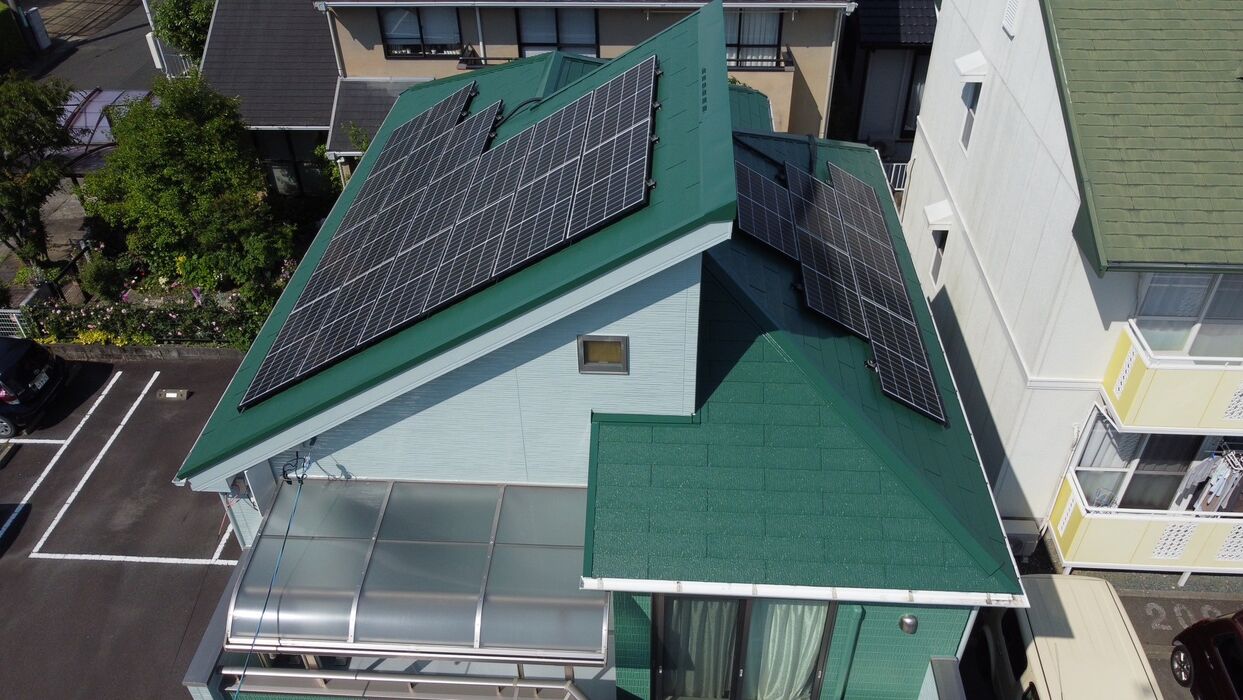 画像6527：浜松市中央区下石田町で外壁塗装（シリコン）・屋根カバー工法（IGスーパーガルテクト）で施工！