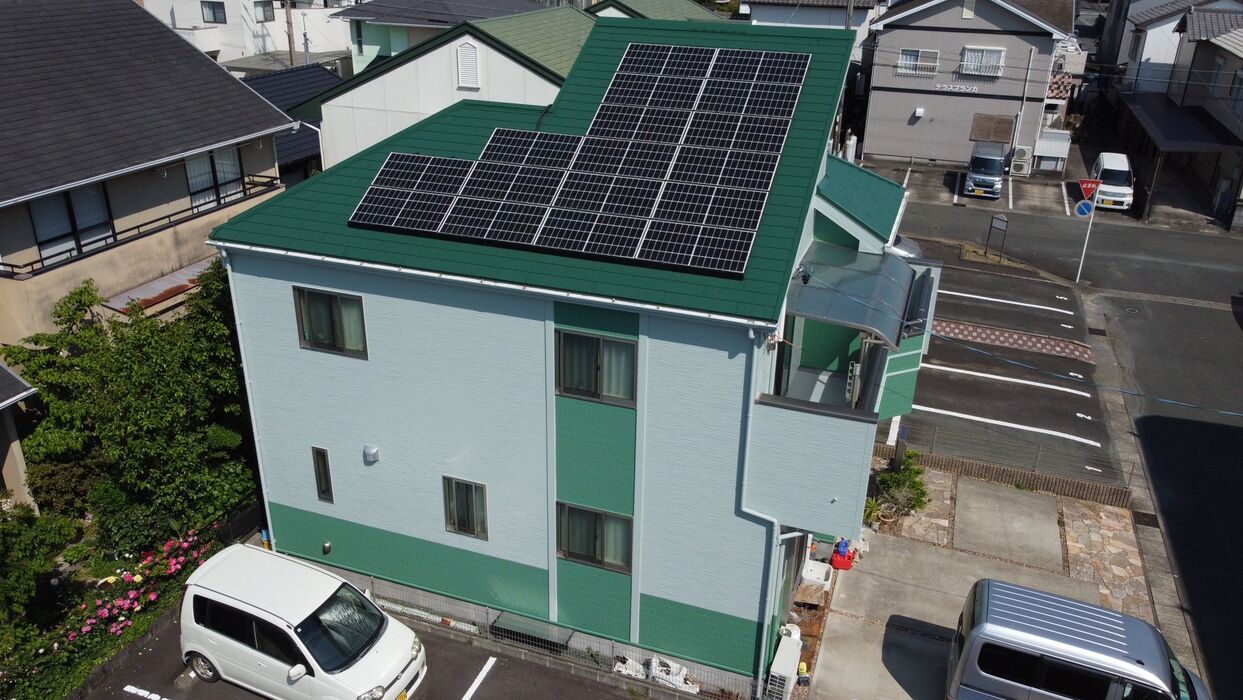 画像6529：浜松市中央区下石田町で外壁塗装（シリコン）・屋根カバー工法（IGスーパーガルテクト）で施工！