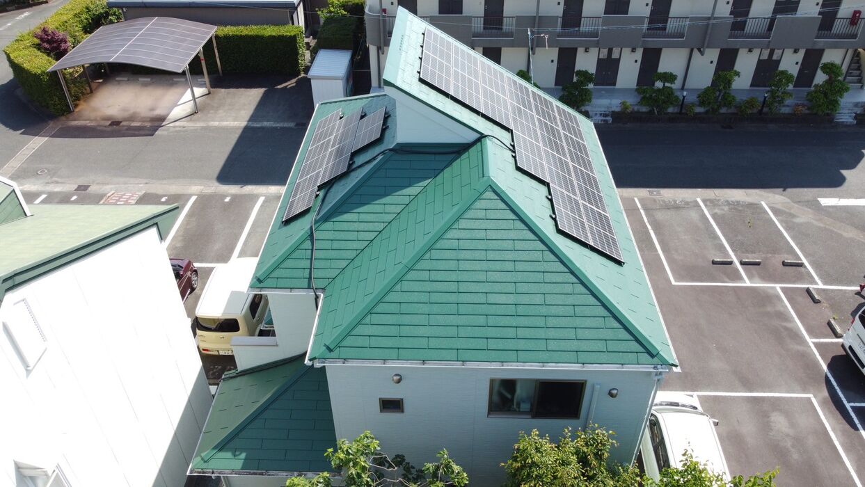 画像6530：浜松市中央区下石田町で外壁塗装（シリコン）・屋根カバー工法（IGスーパーガルテクト）で施工！