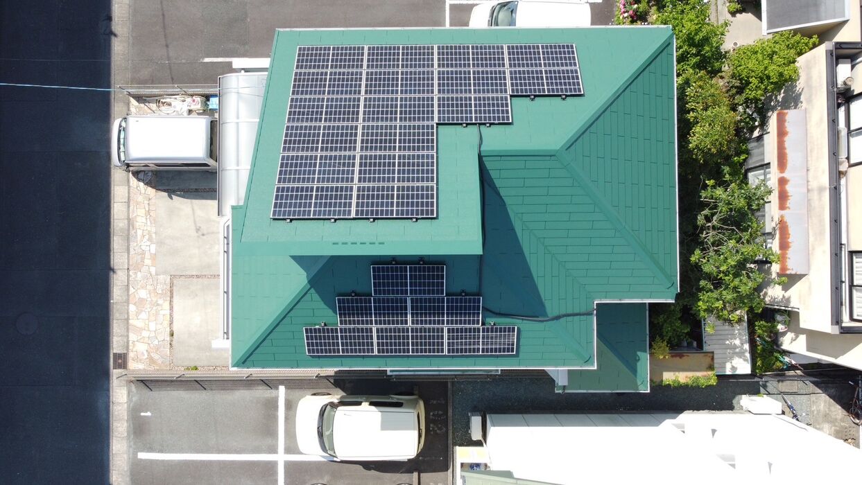 画像6533：浜松市中央区下石田町で外壁塗装（シリコン）・屋根カバー工法（IGスーパーガルテクト）で施工！