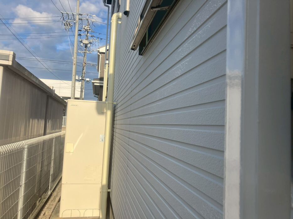 画像8423：浜松市中央区下石田町で外壁塗装（シリコン）・屋根カバー工法（IGスーパーガルテクト）で施工！