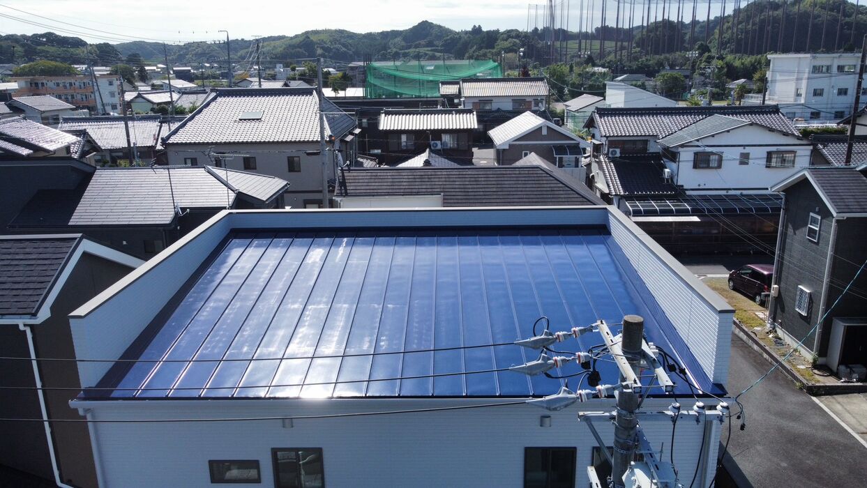 画像8426：浜松市中央区下石田町で外壁塗装（シリコン）・屋根カバー工法（IGスーパーガルテクト）で施工！