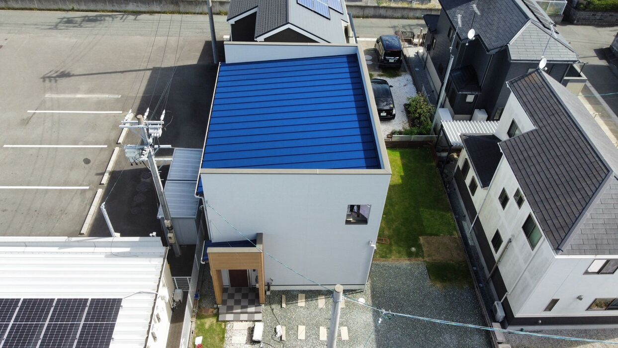 画像8429：浜松市中央区下石田町で外壁塗装（シリコン）・屋根カバー工法（IGスーパーガルテクト）で施工！