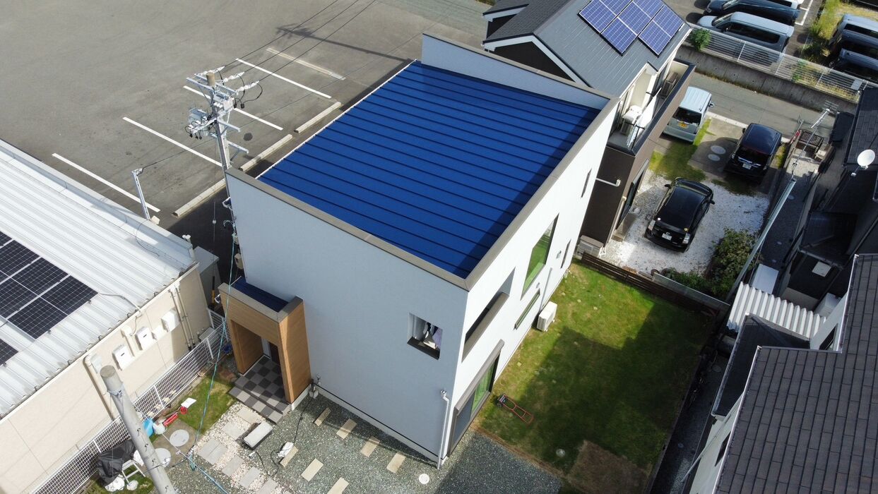 画像8430：浜松市中央区下石田町で外壁塗装（シリコン）・屋根カバー工法（IGスーパーガルテクト）で施工！