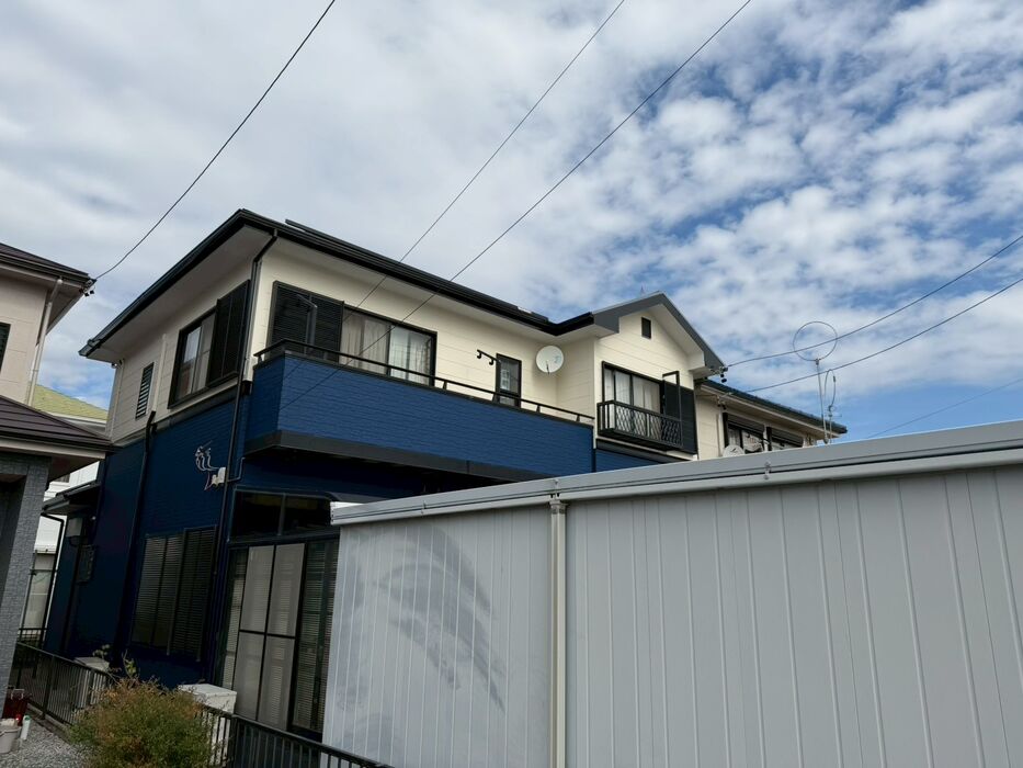 画像8485：浜松市中央区下石田町で外壁塗装（シリコン）・屋根カバー工法（IGスーパーガルテクト）で施工！