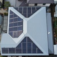 画像8492：浜松市中央区下石田町で外壁塗装（シリコン）・屋根カバー工法（IGスーパーガルテクト）で施工！