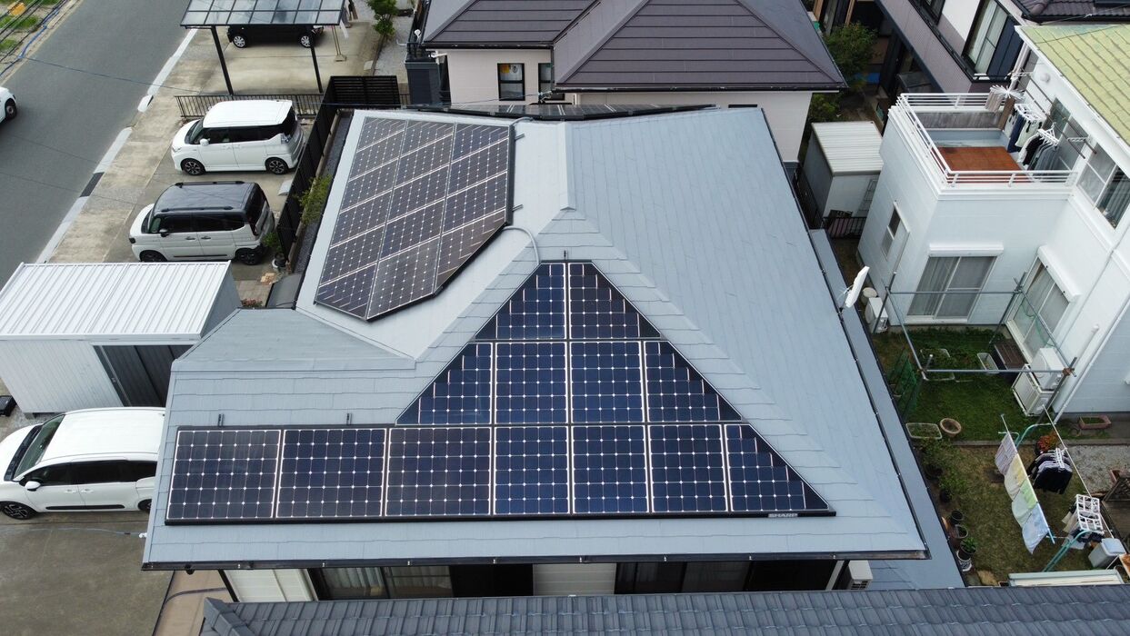 画像8493：浜松市中央区下石田町で外壁塗装（シリコン）・屋根カバー工法（IGスーパーガルテクト）で施工！