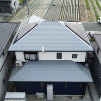 画像8494：浜松市中央区下石田町で外壁塗装（シリコン）・屋根カバー工法（IGスーパーガルテクト）で施工！