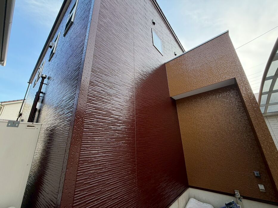 画像9067：浜松市中央区下石田町で外壁塗装（シリコン）・屋根カバー工法（IGスーパーガルテクト）で施工！