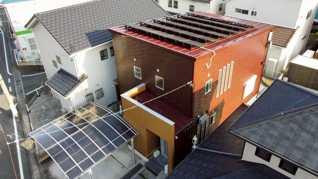 画像9076：浜松市中央区下石田町で外壁塗装（シリコン）・屋根カバー工法（IGスーパーガルテクト）で施工！