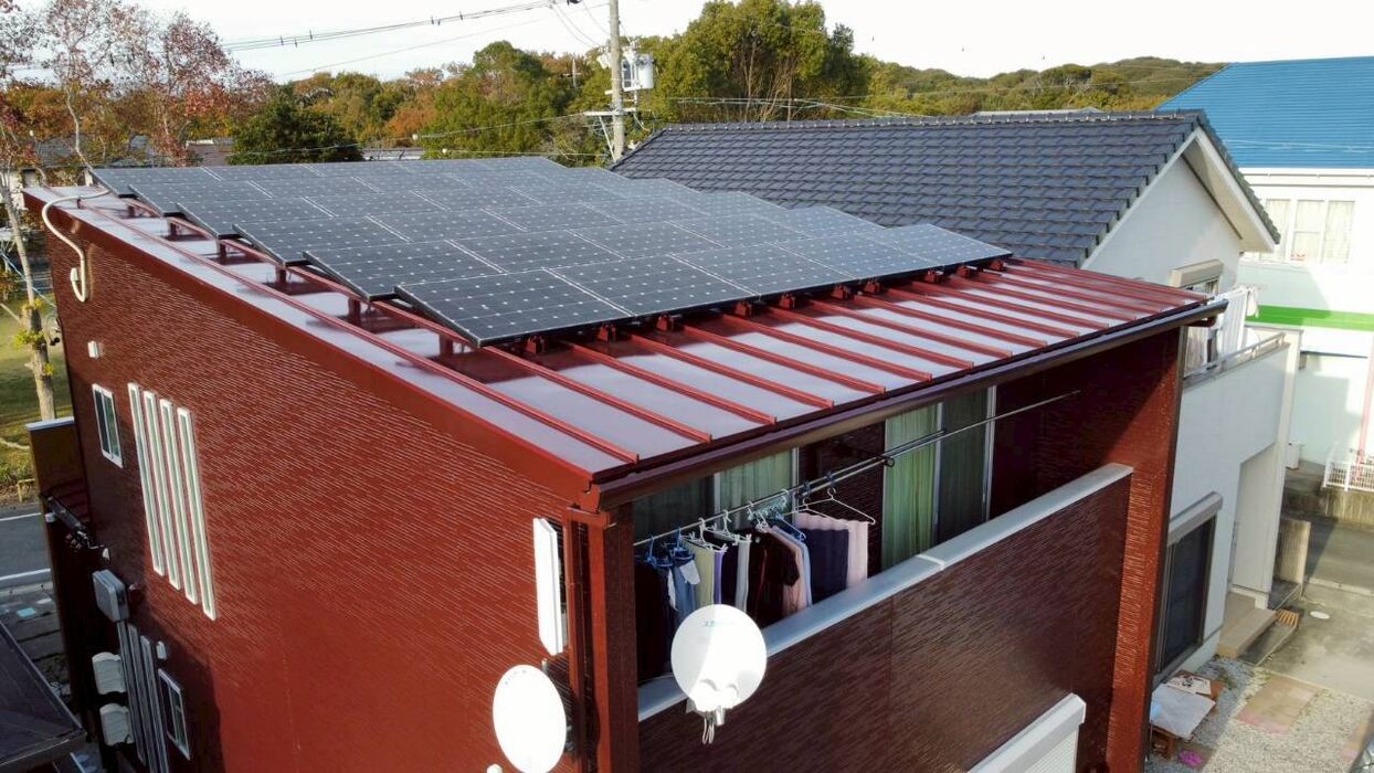 画像9080：浜松市中央区下石田町で外壁塗装（シリコン）・屋根カバー工法（IGスーパーガルテクト）で施工！