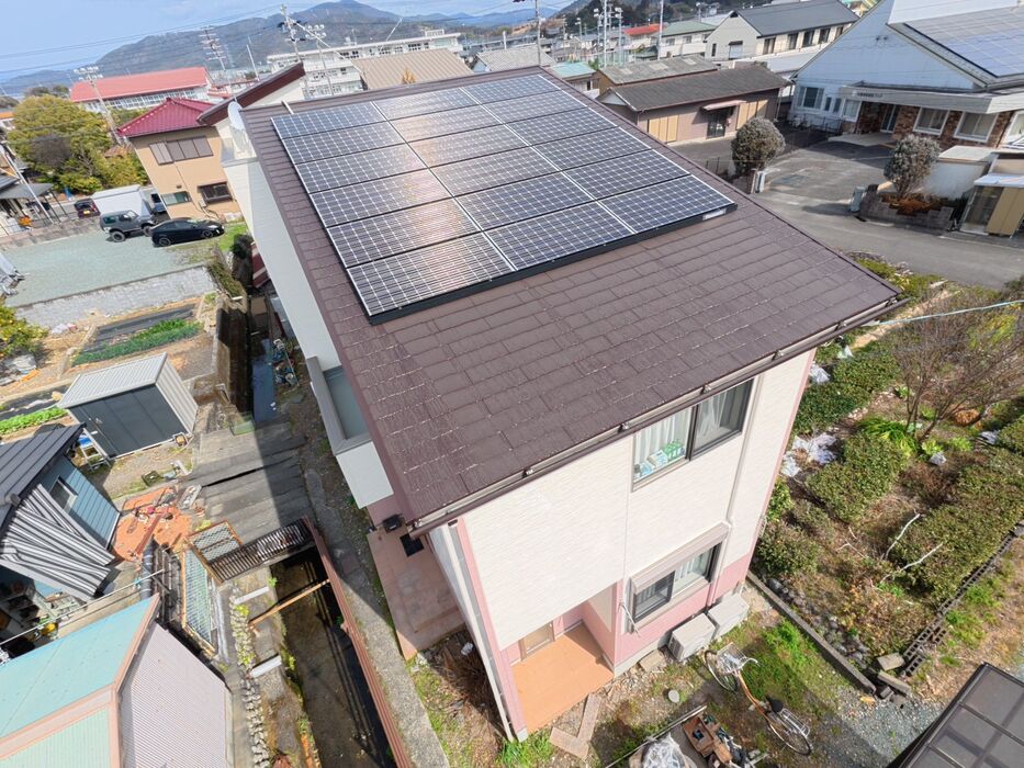 画像9777：浜松市中央区下石田町で外壁塗装（シリコン）・屋根カバー工法（IGスーパーガルテクト）で施工！