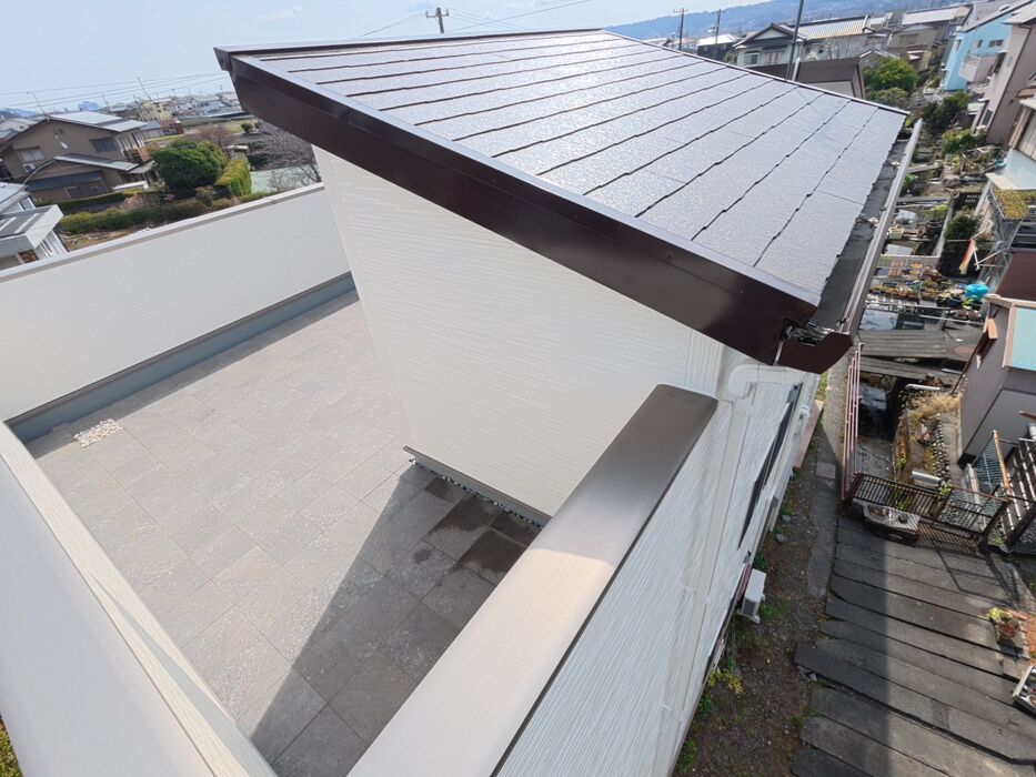 画像9778：浜松市中央区下石田町で外壁塗装（シリコン）・屋根カバー工法（IGスーパーガルテクト）で施工！