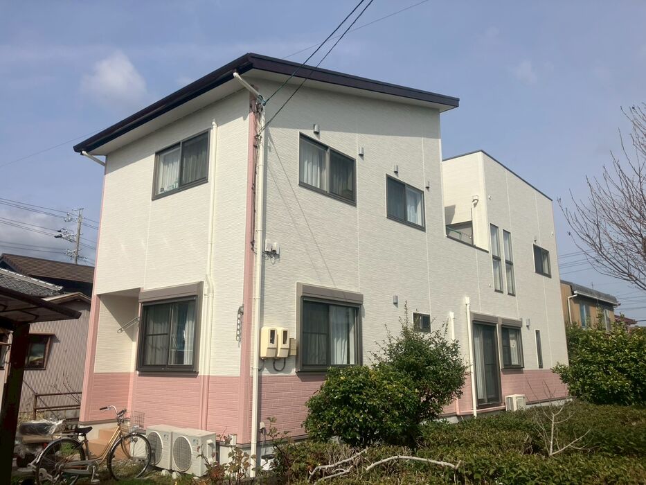 画像9785：浜松市中央区下石田町で外壁塗装（シリコン）・屋根カバー工法（IGスーパーガルテクト）で施工！