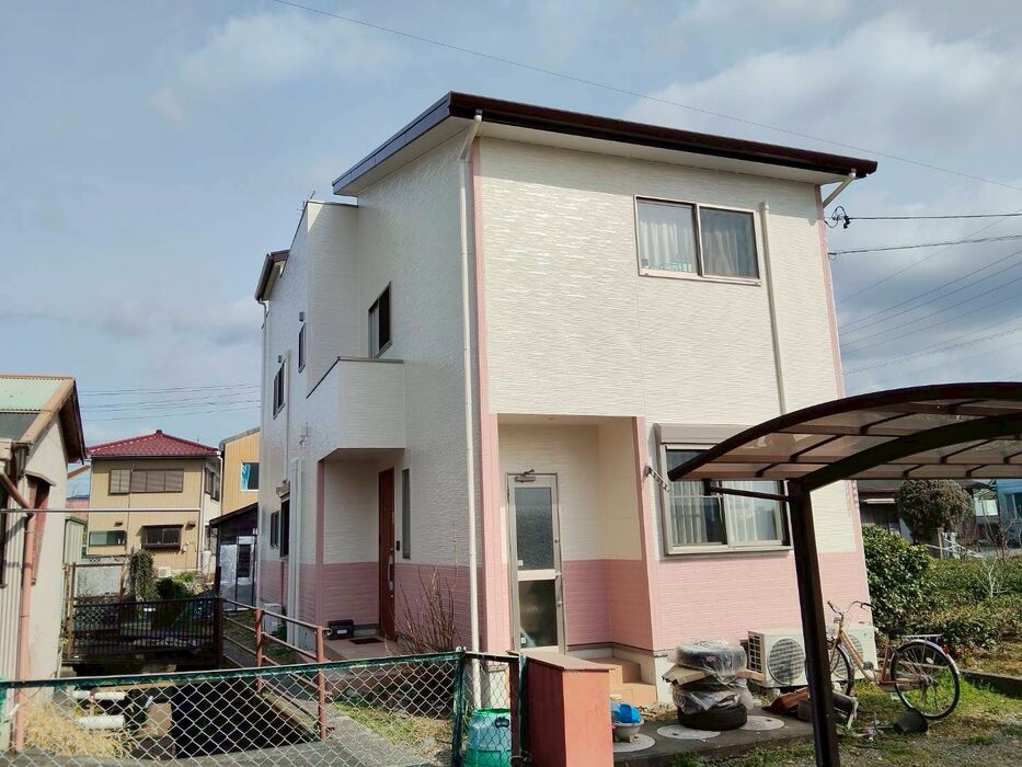 画像9786：浜松市中央区下石田町で外壁塗装（シリコン）・屋根カバー工法（IGスーパーガルテクト）で施工！